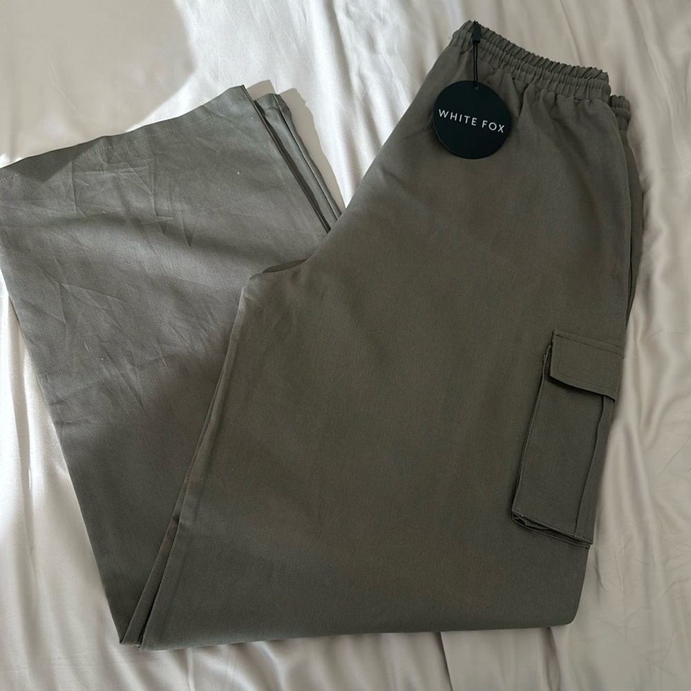 White Fox Dusty Khaki Up All Night Cargos